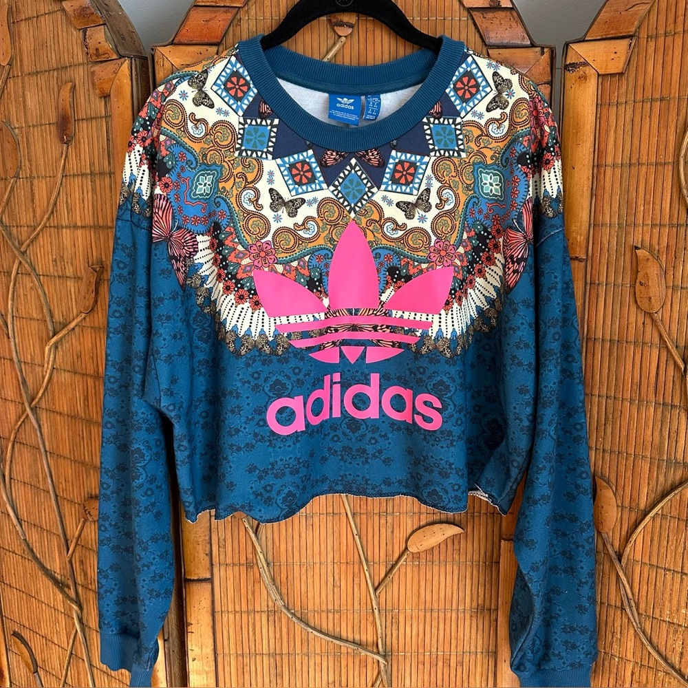 Adidas farm Rio cropped sweatshirt
